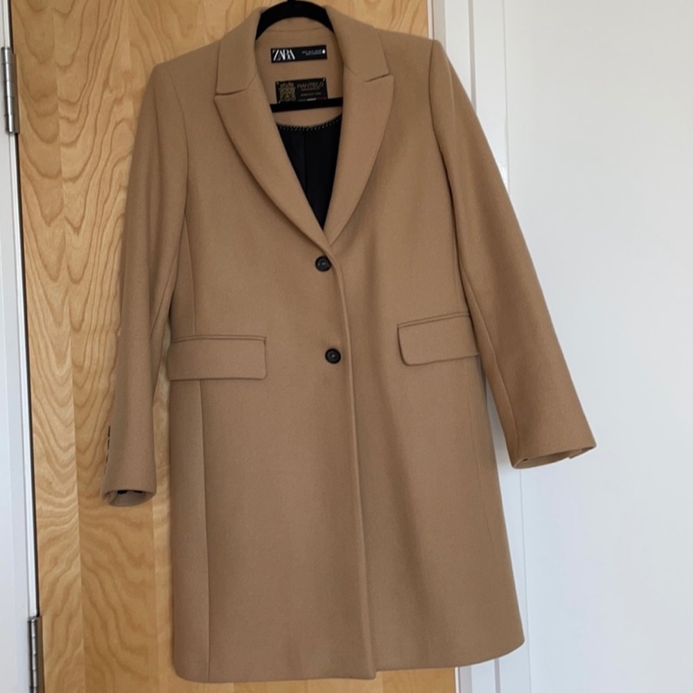Zara Long Camel Coat!